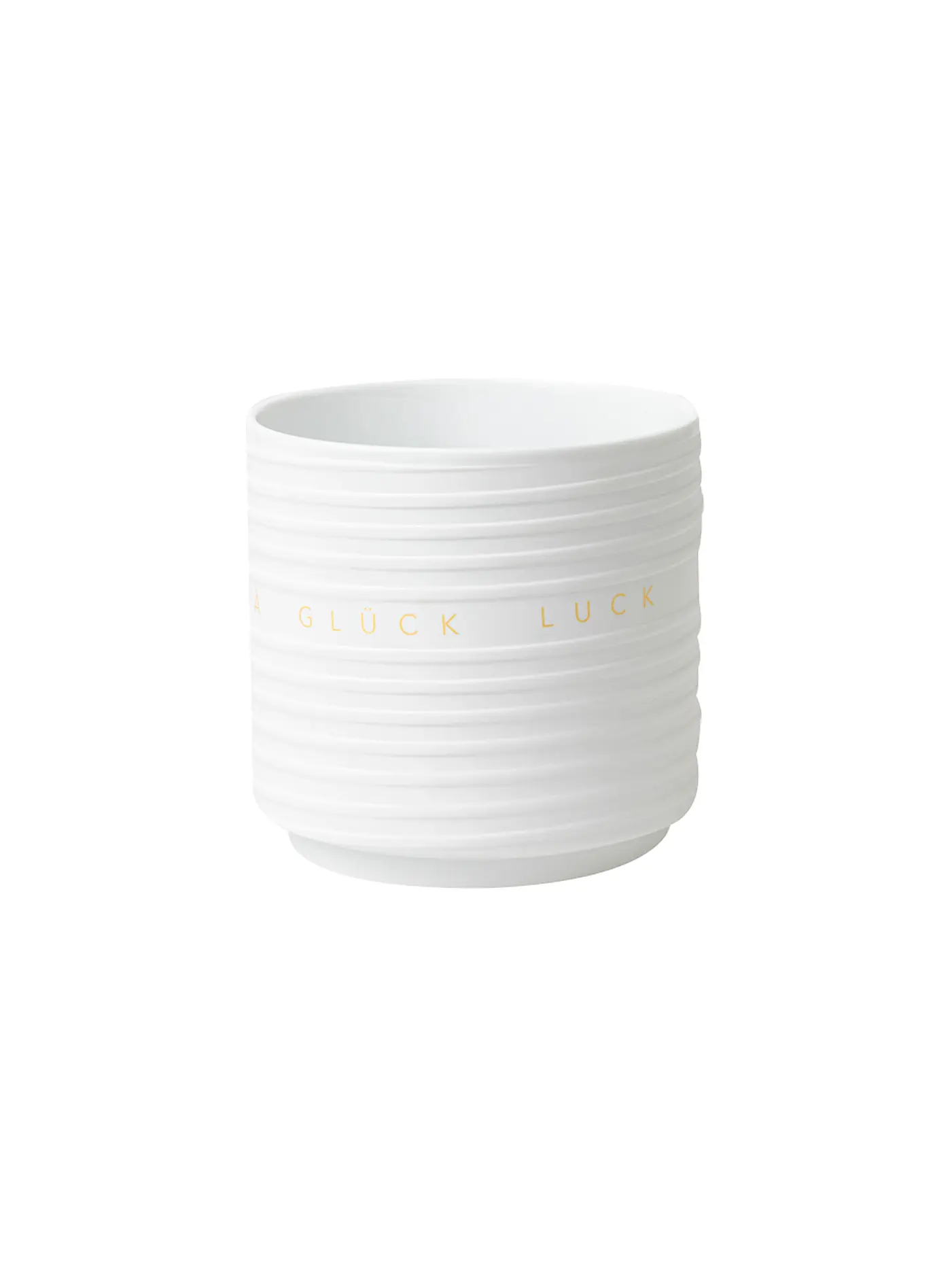 RAEDER | Übertopf EINKLANG GLÜCK 14x14cm Weiss | 